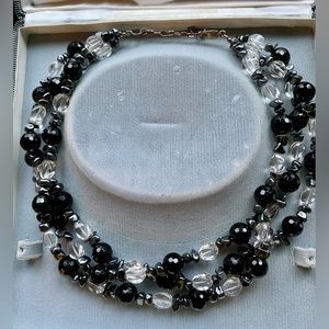 3 Strand Beaded Necklace